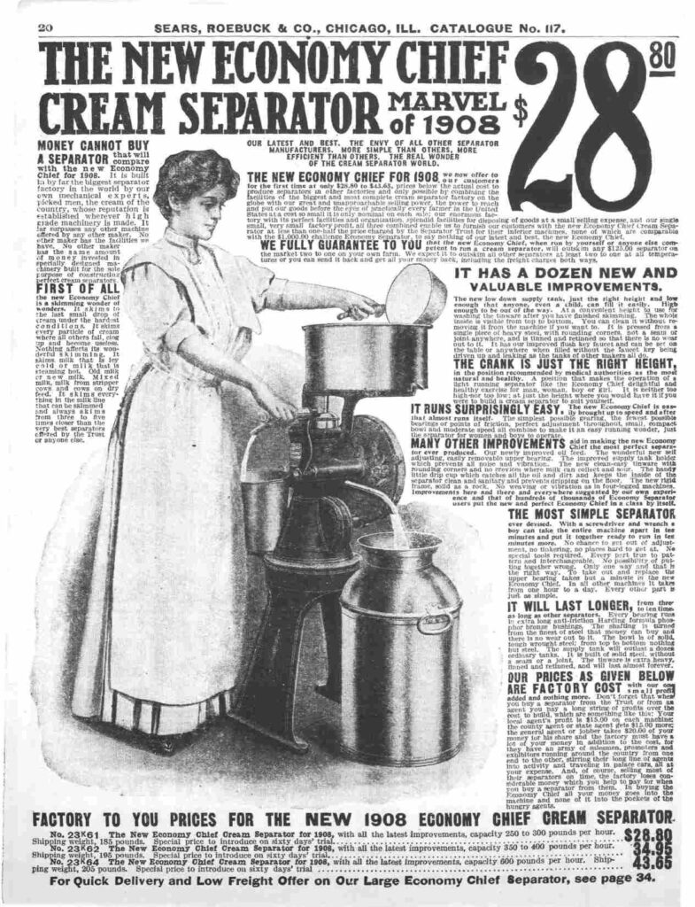 Vintage Catalogues cream separator
