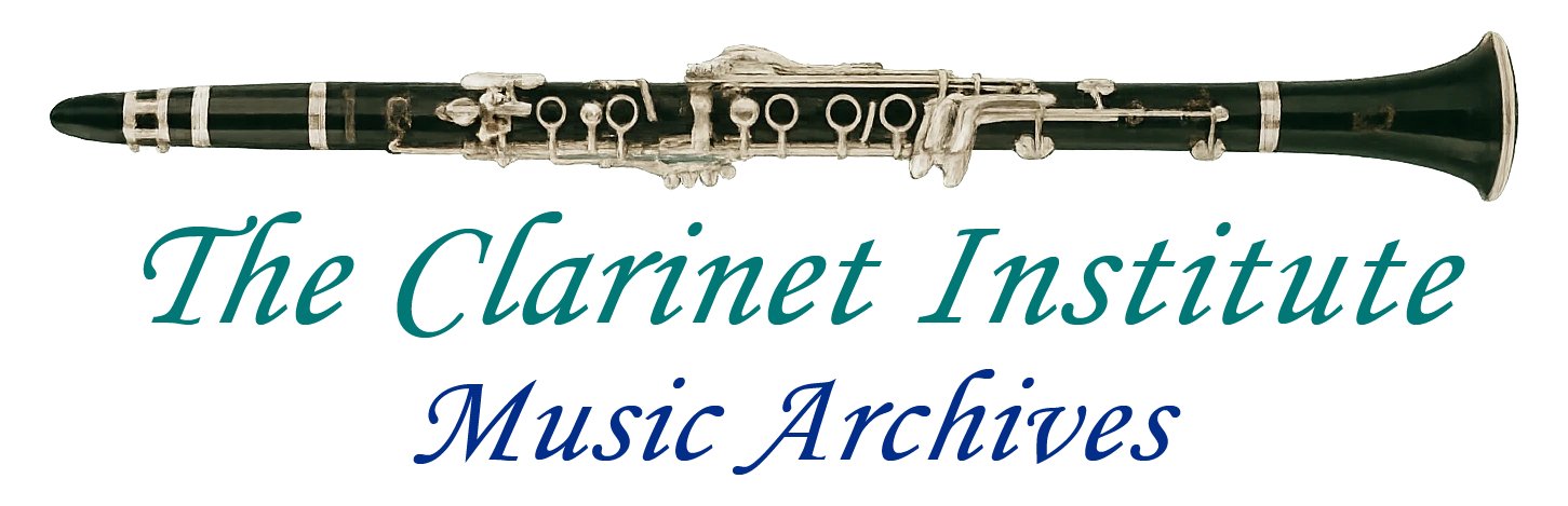 The Clarinet Institute Music Archives Logo