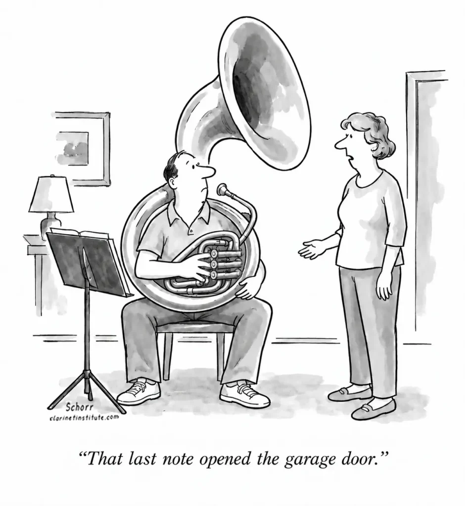 Sousaphone Garage Door Opener