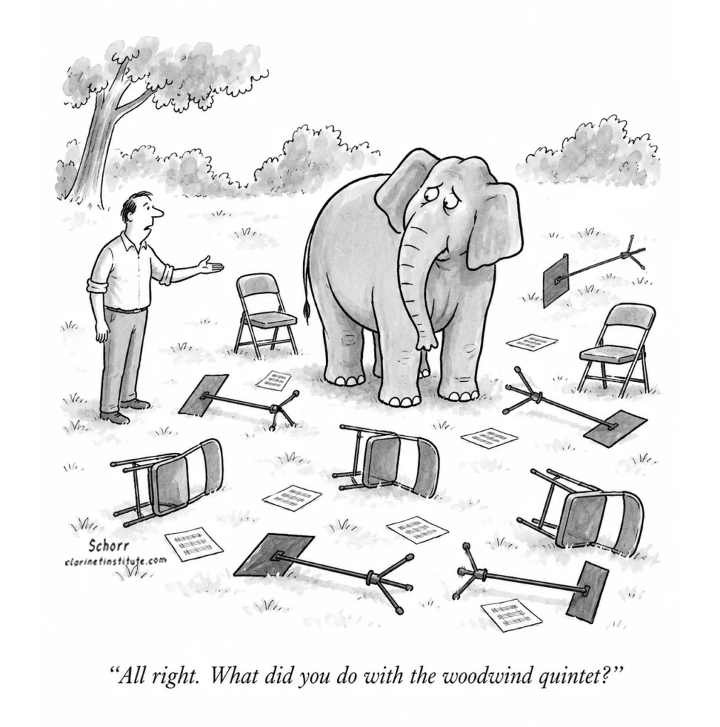 Elephant and the Missing Woodwind Quintet