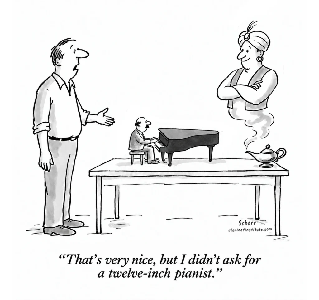 Genie and the Twelve-Inch Pianist
